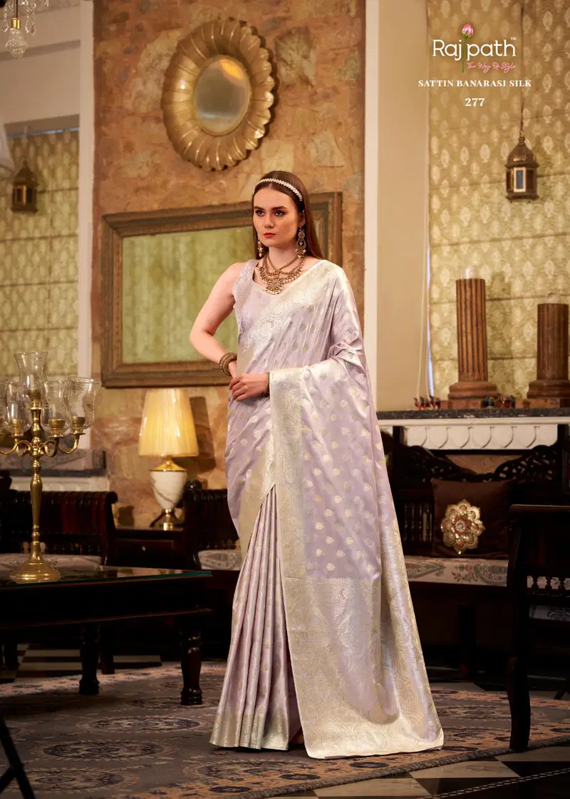 Shella Gold By Rajpath Soft Sattin Silk Saree Wholesale Clothing Suppliers In India